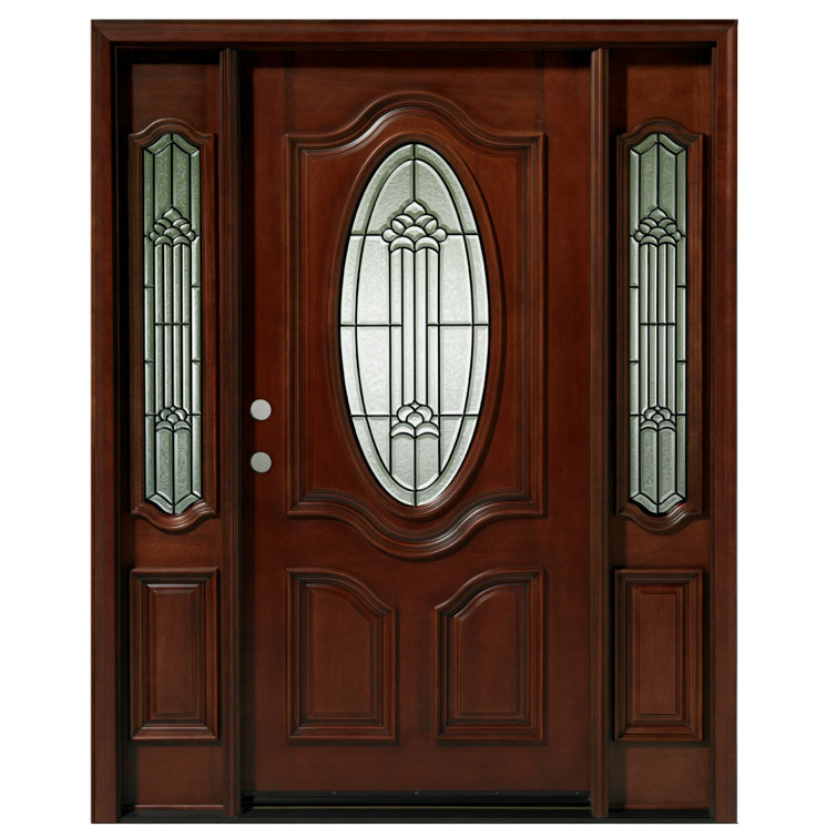 Asian Pacific Products Inc. Delux Mahogany Prehung Front Entry Doors